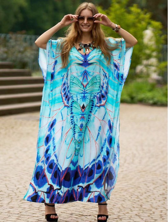 Dragonfly Design Chiffon Dress 
